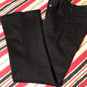 American eagle black jeans size 6 short